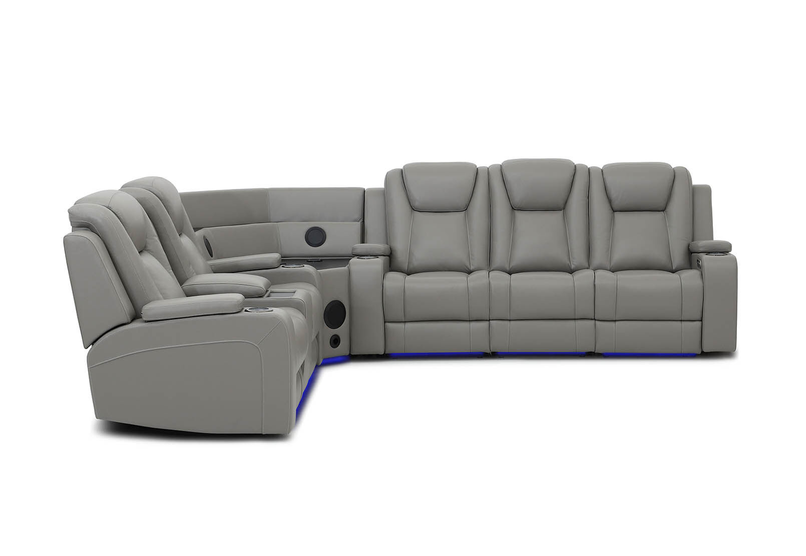 SENTINAL MK2 LEATHER - 5 Piece Corner with LHF Console SENTINAL MK2 LEATHER