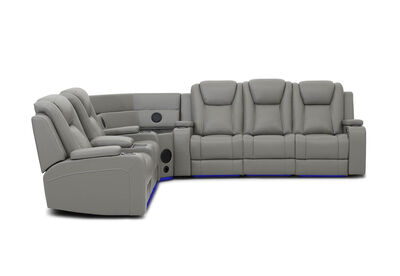 SENTINAL MK2 LEATHER - 5 Piece Corner with LHF Console
