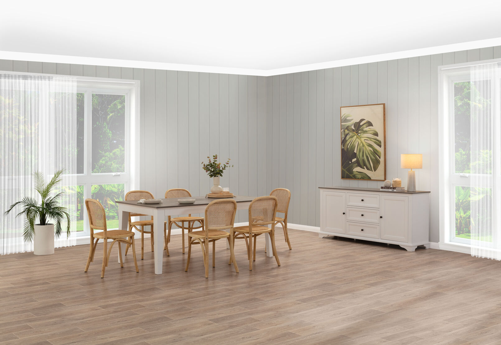 MARSEILLE - 7 Piece Dining Suite with Toulouse Dining Chairs MARSEILLE