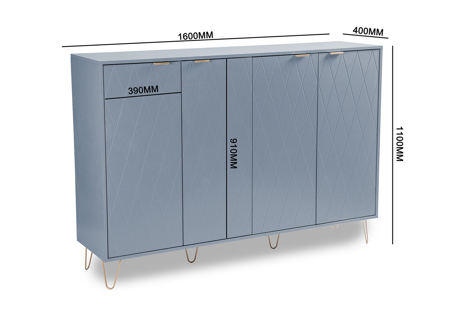 DORSEY - Blue Slate 4 Door Buffet DORSEY