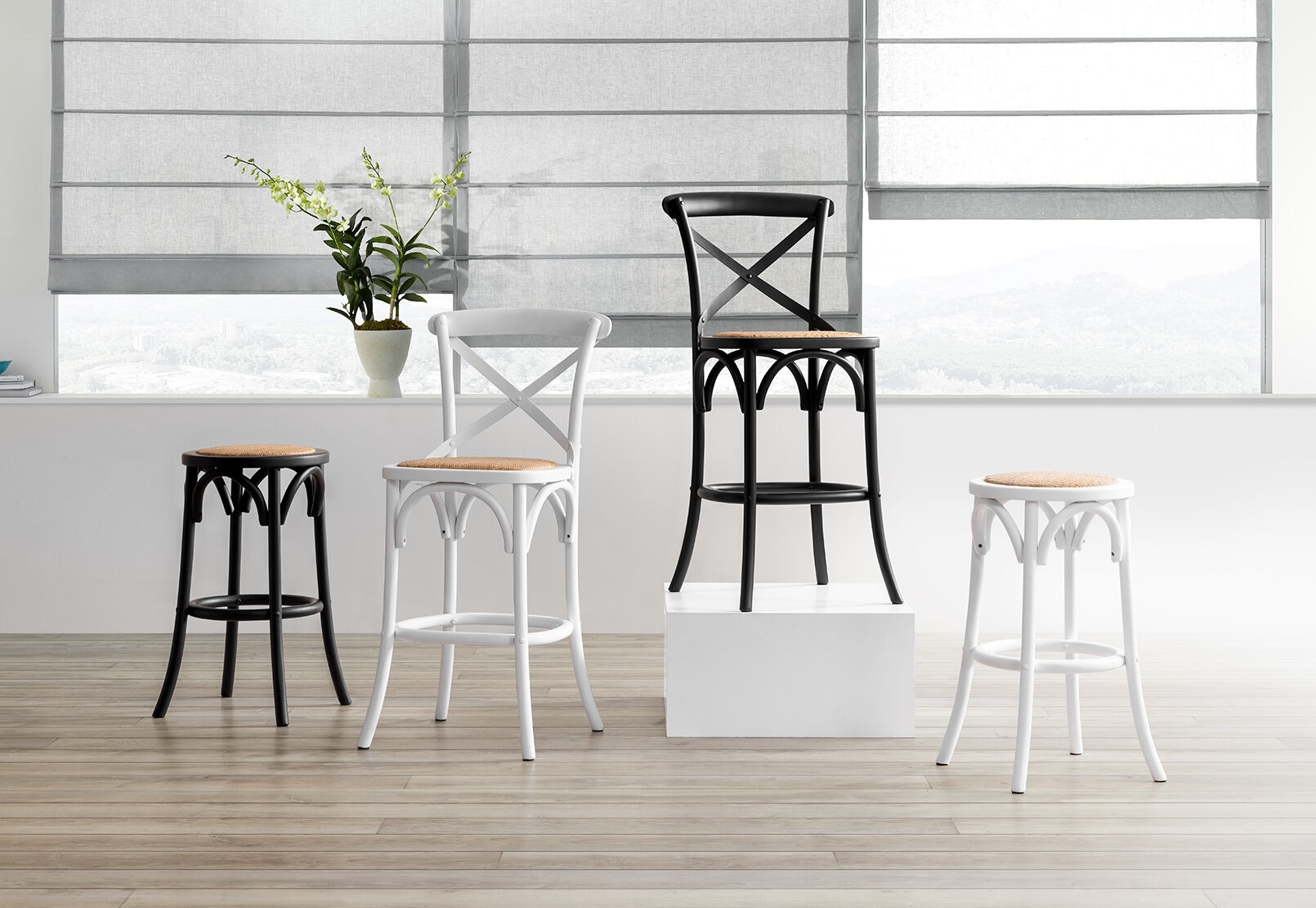 BORDEAUX - Backless Stool BORDEAUX