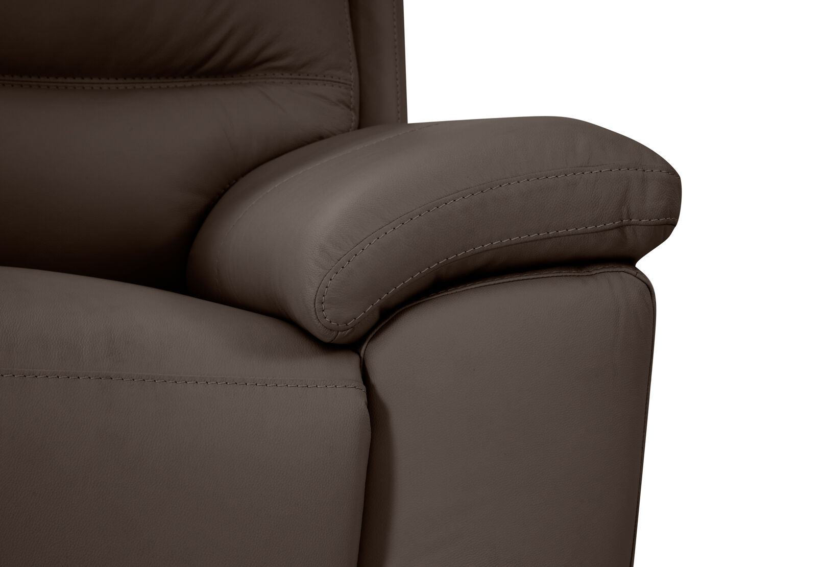 BEARMAN LEATHER - 3 Seater Sofa with 2 inbuilt Recliners BEARMAN LEATHER