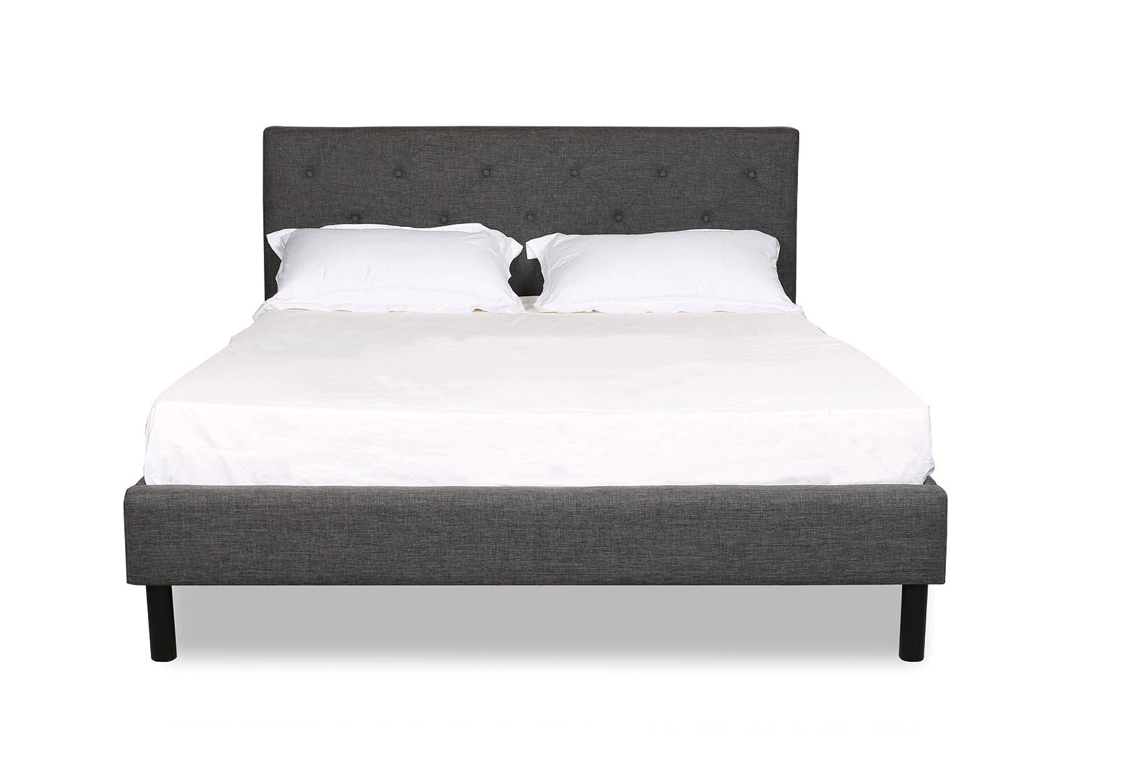 BRIGITTA - Grey Queen Bed BRIGITTA