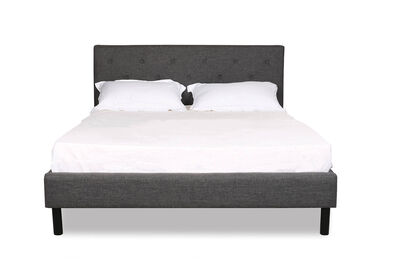 BRIGITTA - Grey Queen Bed