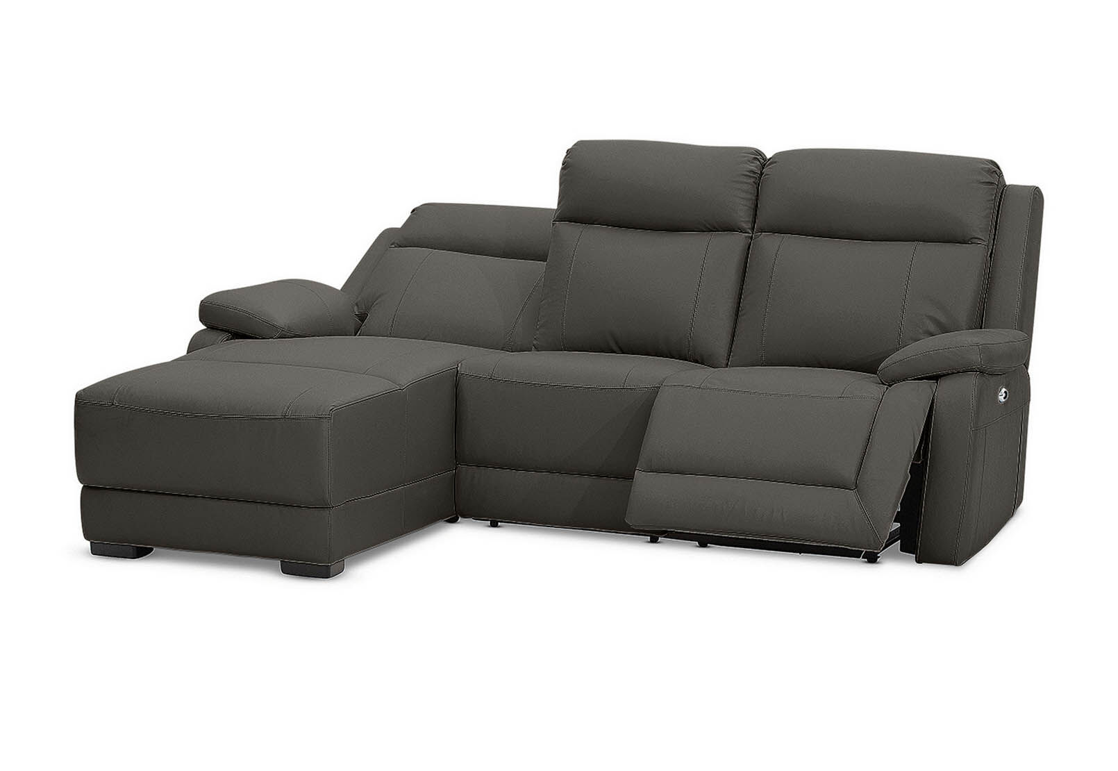 SAN MARCO - Leather 3 Seater Left-Hand Facing Chaise SAN MARCO