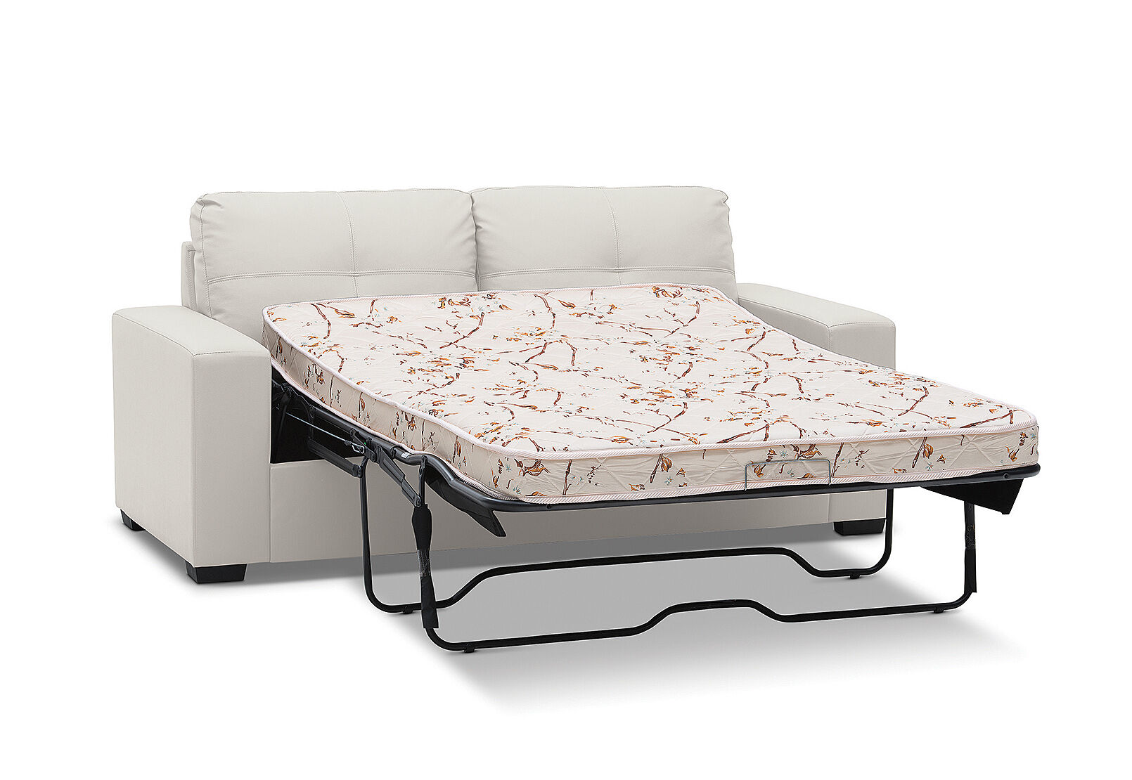 DIAMOND - Leather-Look 2.5 Seater Sofa Bed DIAMOND