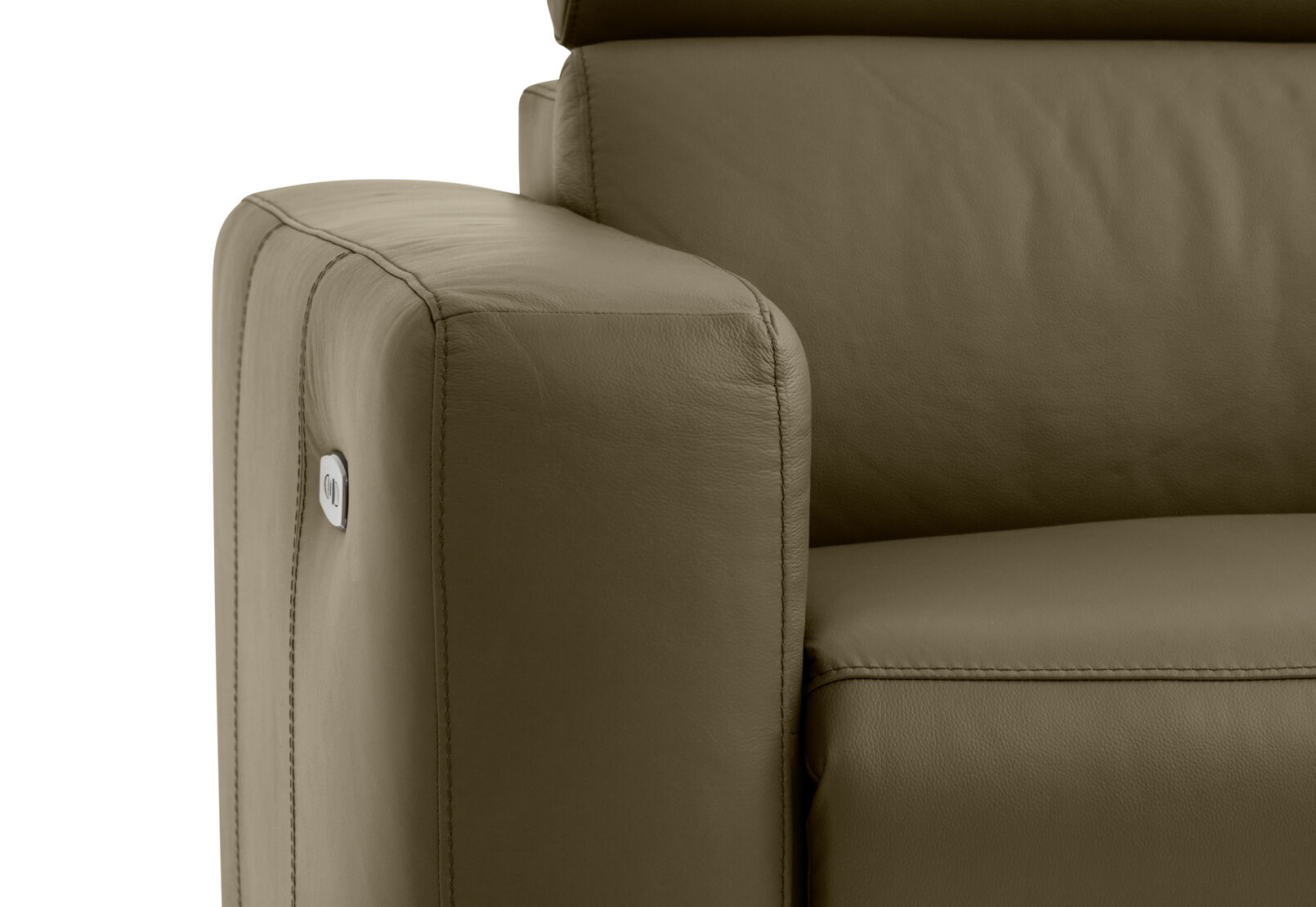 DAMIAN LEATHER - 3 Seater Sofa with RHF Chaise DAMIAN LEATHER