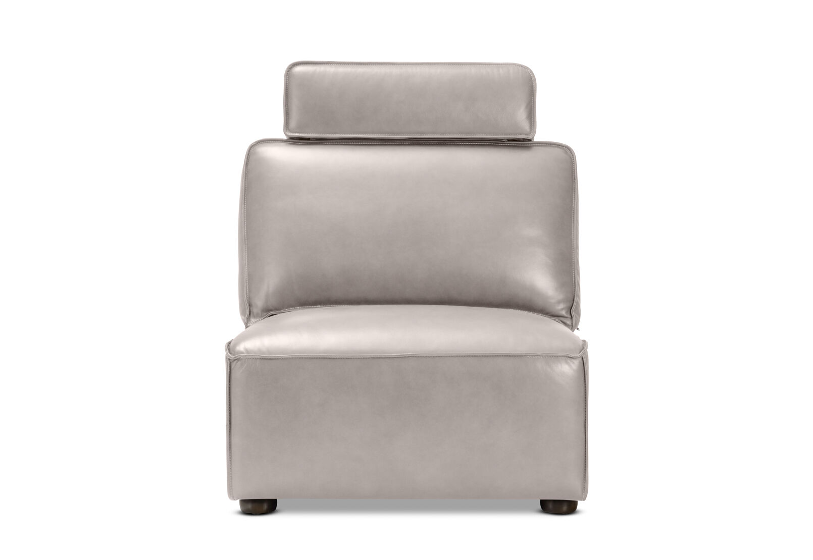BARTELLE LEATHER - Modular Armless Chair BARTELLE LEATHER