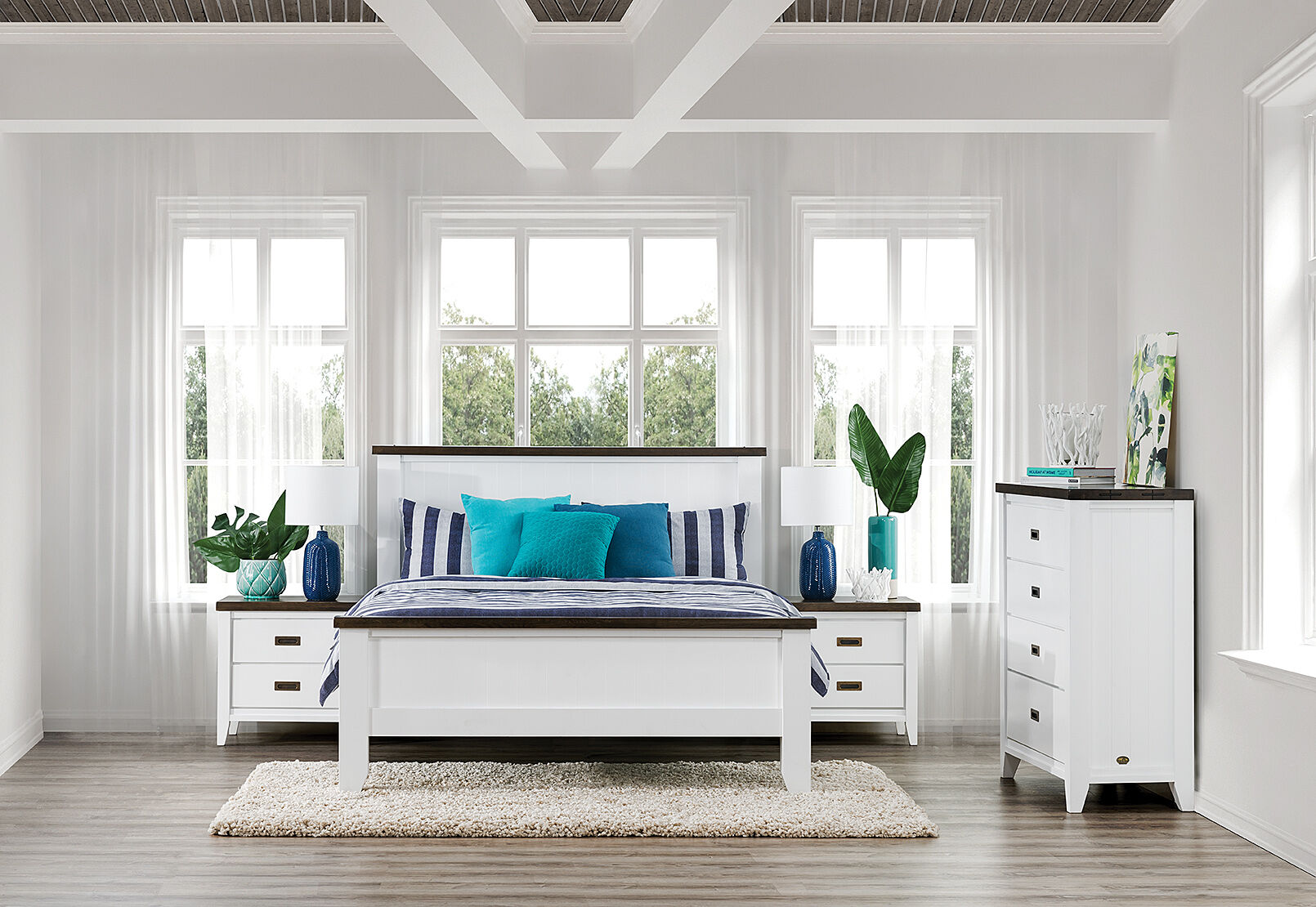 LE FRANSCHHOEK - 4 Piece King Tall Chest Bedroom Suite LE FRANSCHHOEK