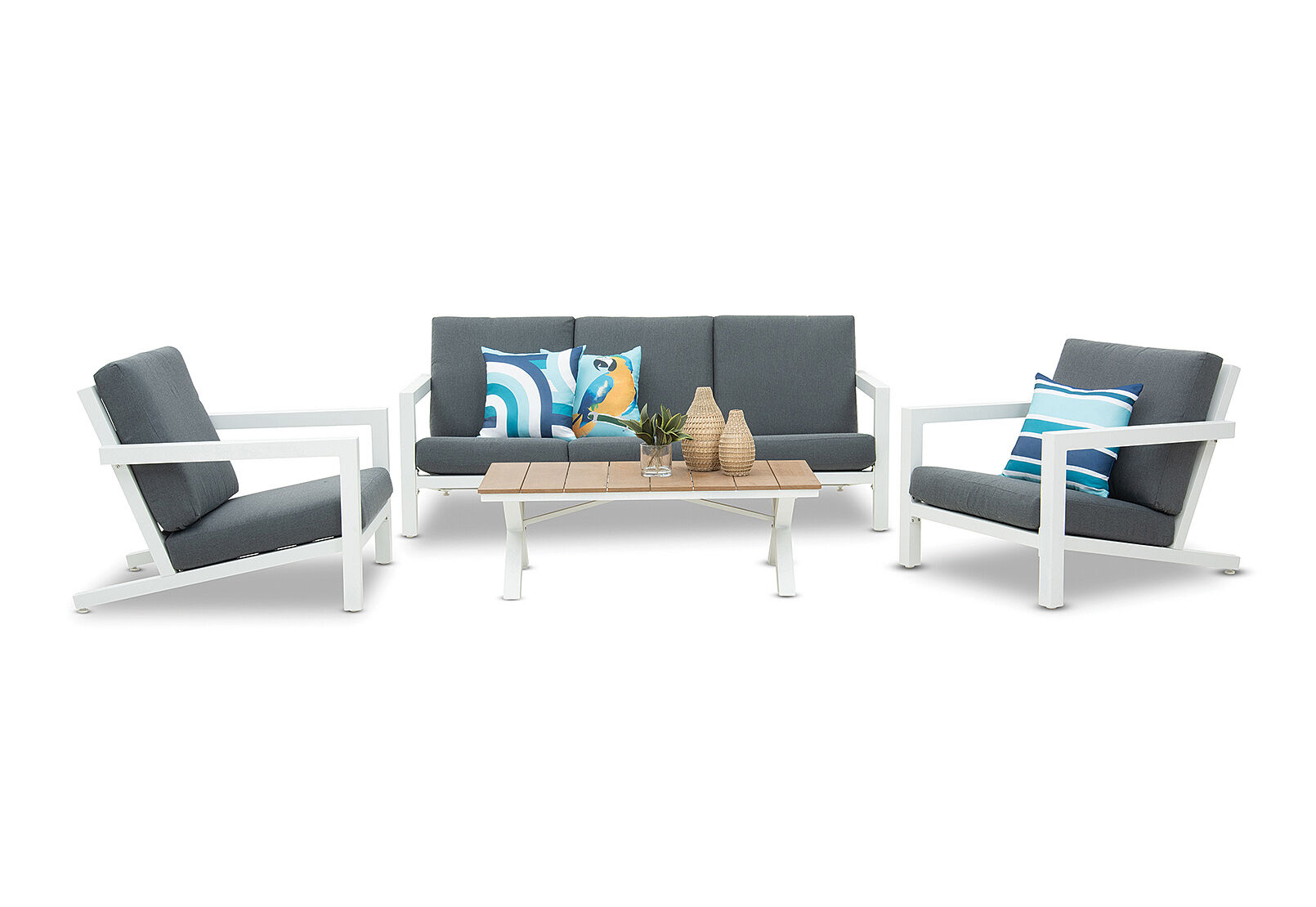 ELWOOD - 4 Piece Outdoor Lounge Setting. ELWOOD