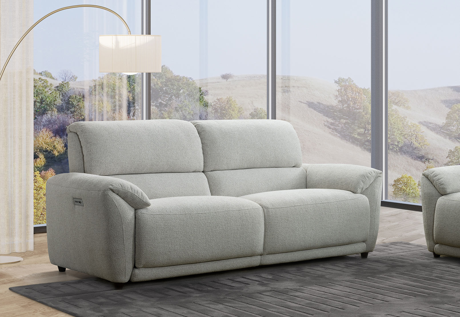 KYLON FABRIC - 2.5 Seater with Inbuilt Electric Recliners KYLON FABRIC