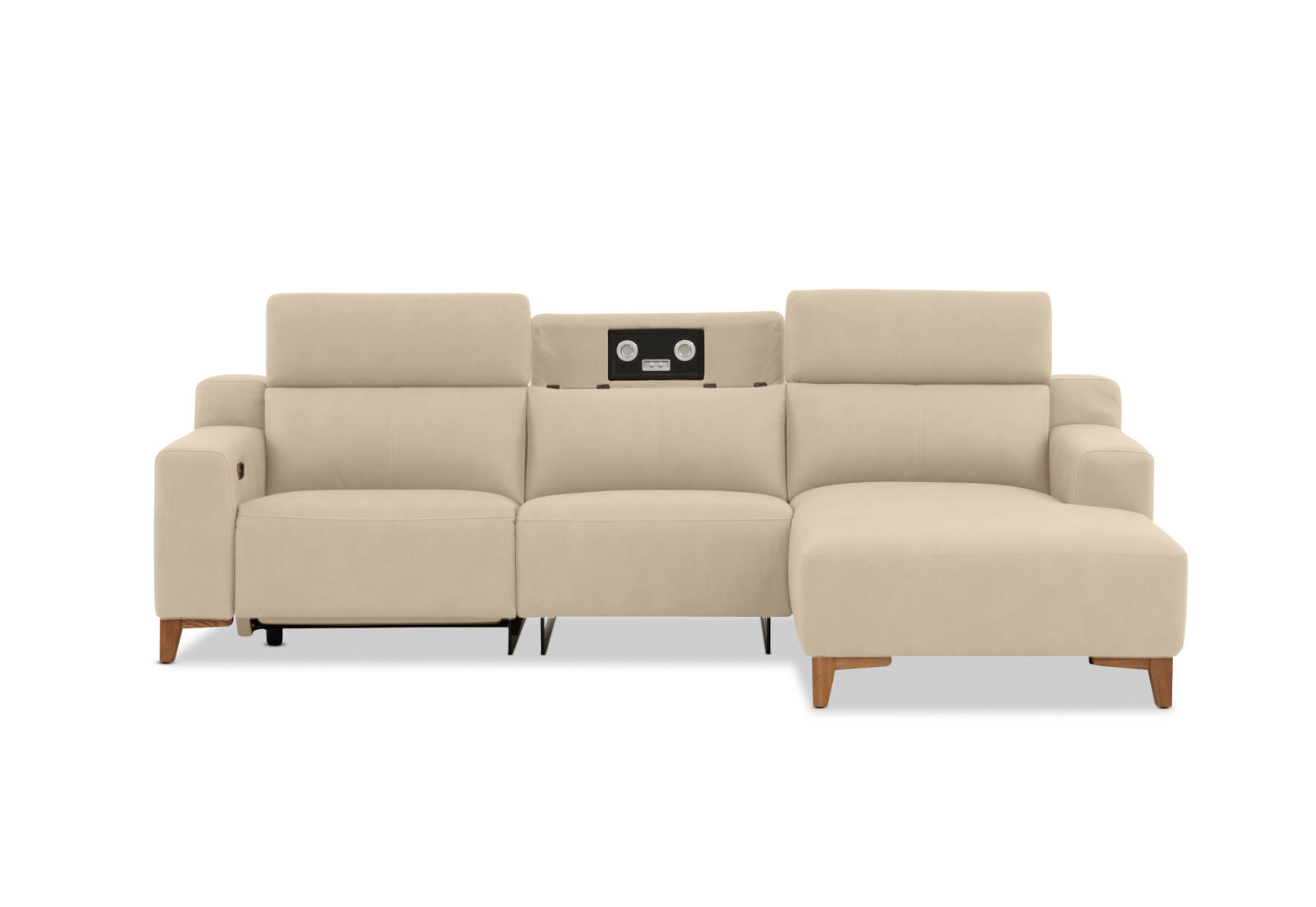 GAGE FABRIC - 3 Seater Sofa with Electric Recliner & RHF Chaise GAGE FABRIC