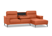 CAPEL LEATHER - 3 Seater Sofa with RHF Chaise CAPEL LEATHER