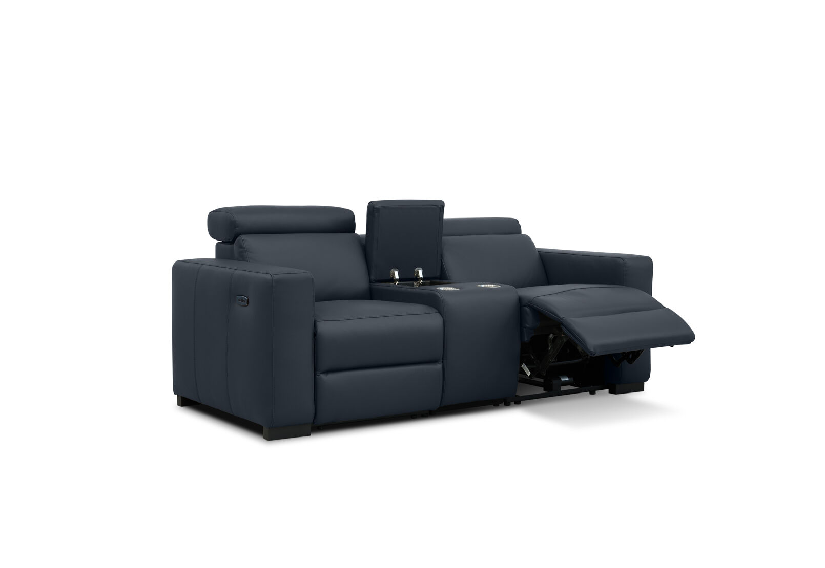 DAMIAN LEATHER - 2 Seater Sofa with inbuilt Electric Recliners DAMIAN LEATHER