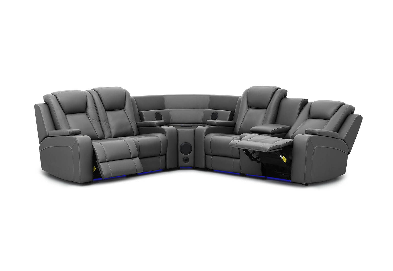 SENTINAL MK2 LEATHER - 4 Piece Corner with RHF Console SENTINAL MK2 LEATHER