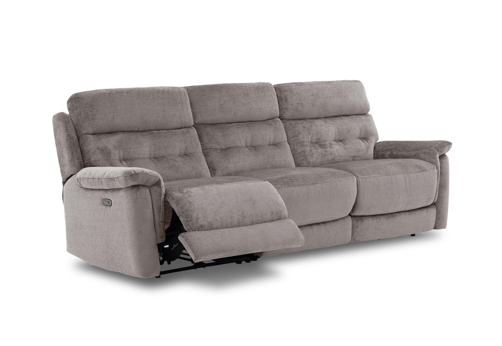OBERTO FABRIC - 3 Seater with 2 inbuilt Electric Recliners OBERTO FABRIC
