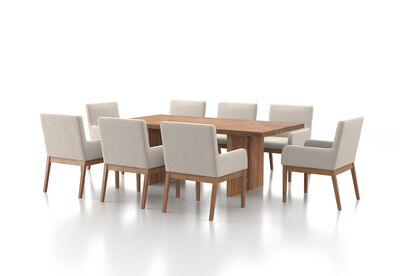 SORVINO - 9 Piece Dining Suite with Lazarus Dining Chairs