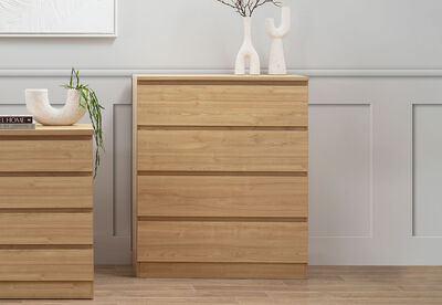 HOWARD - 4 Drawer Wide Tall Chest