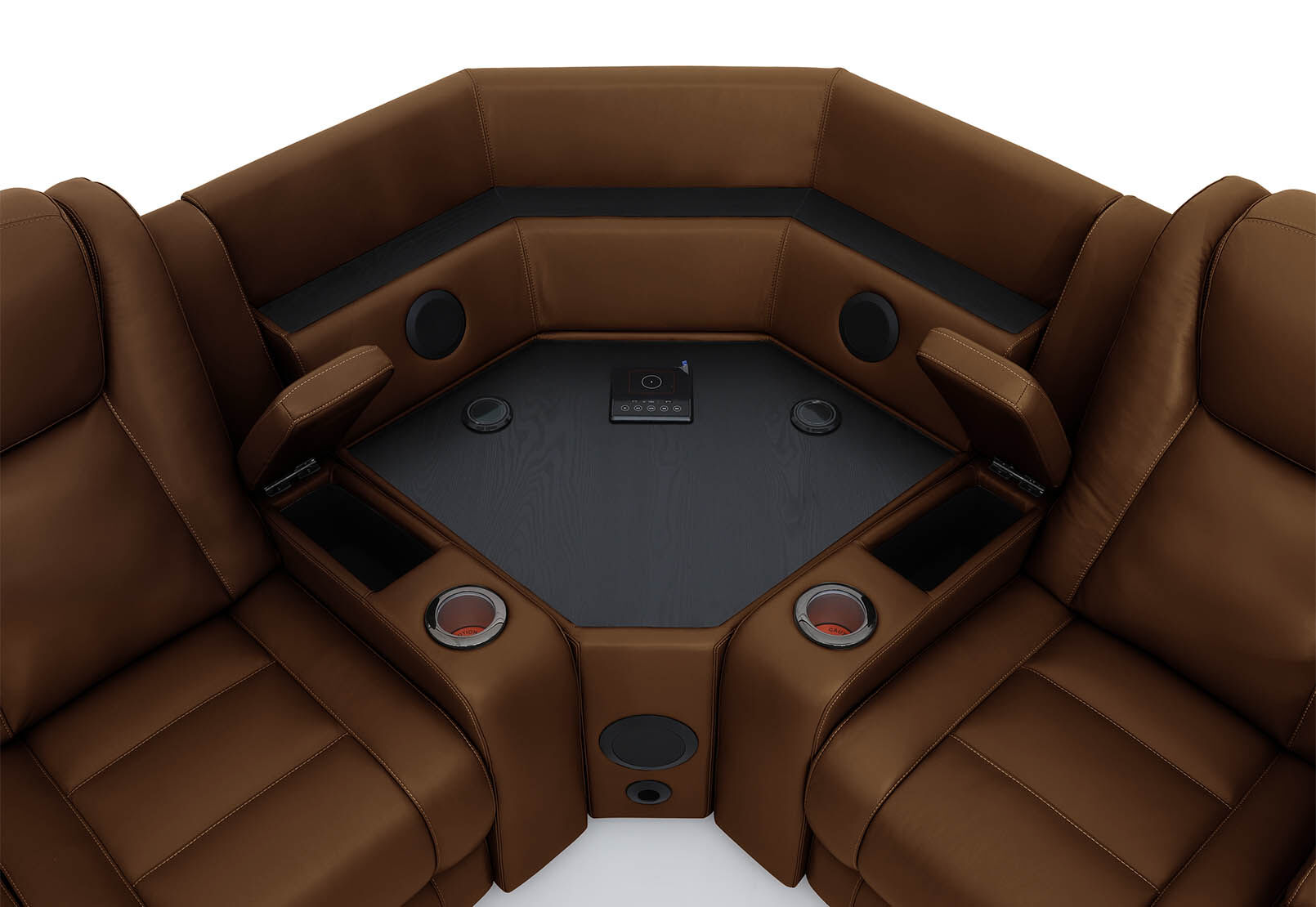 SENTINAL MK2 LEATHER - 5 Piece Corner with RHF Console SENTINAL MK2 LEATHER