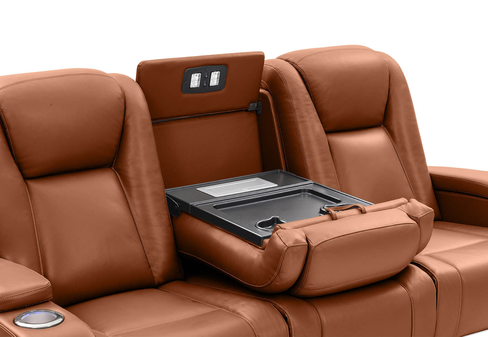 SENTINAL MK2 LEATHER - 3 Seater with 2 Electric Recliners SENTINAL MK2 LEATHER