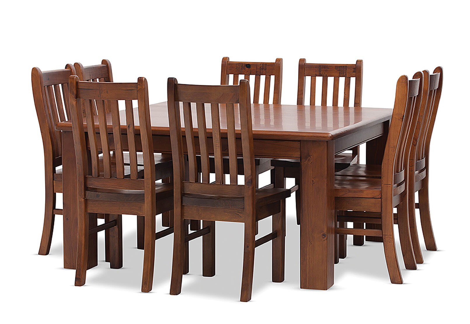RUSTIC SETTLER 9 Piece Square Dining Suite