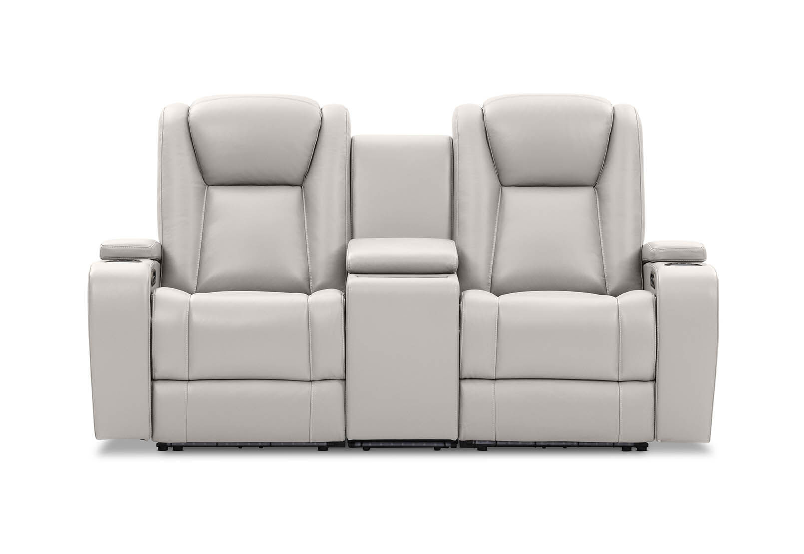 SENTINAL MK2 LEATHER - 2 Seater with 2 Electric Recliners and Console SENTINAL MK2 LEATHER
