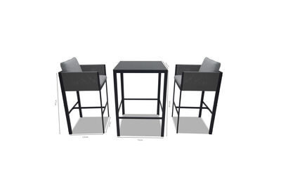 CINQUE - 3 Piece Outdoor Bar Setting