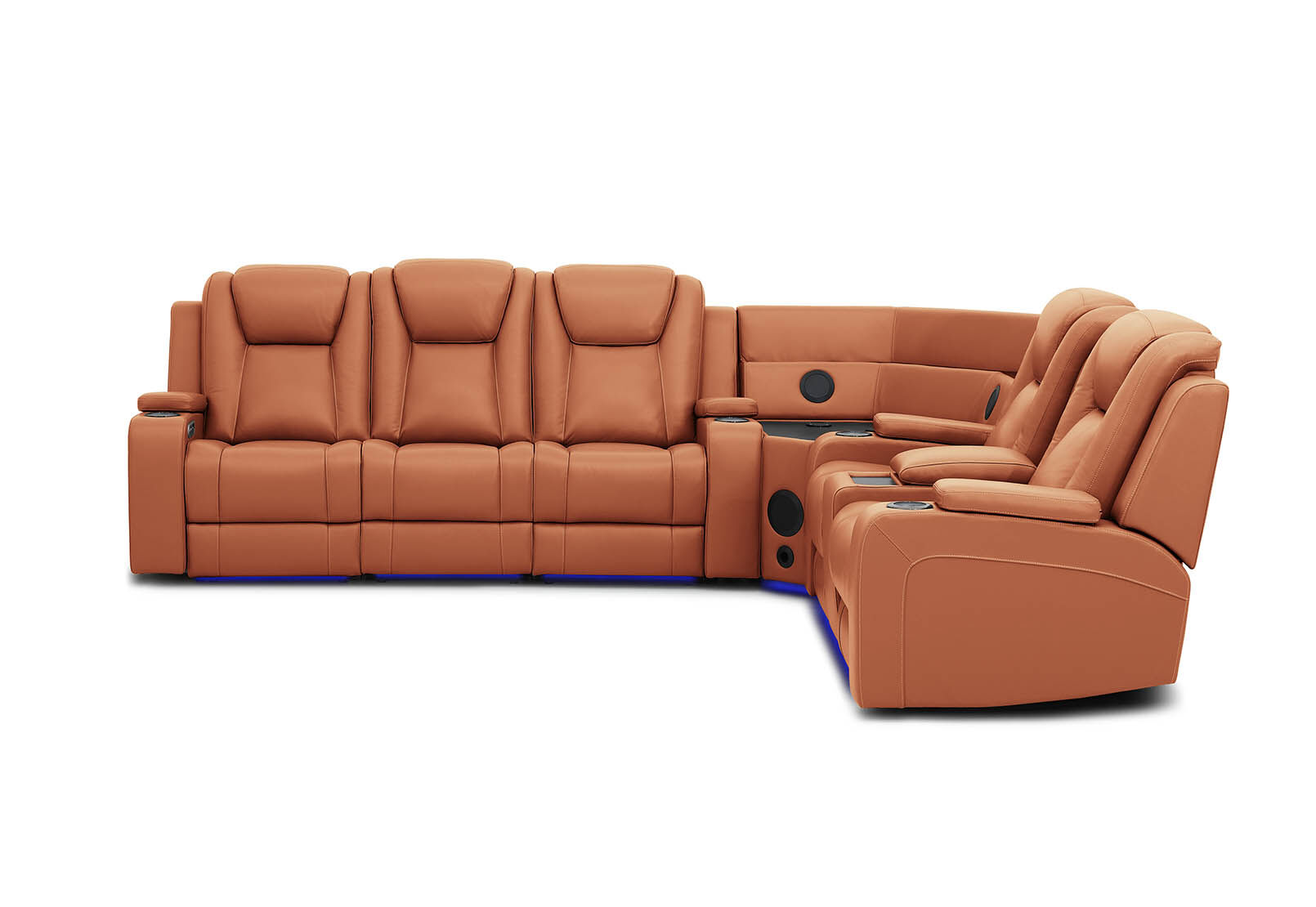SENTINAL MK2 LEATHER - 5 Piece Corner with RHF Console SENTINAL MK2 LEATHER