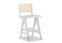BAYLE - White Set of 2 Stools BAYLE