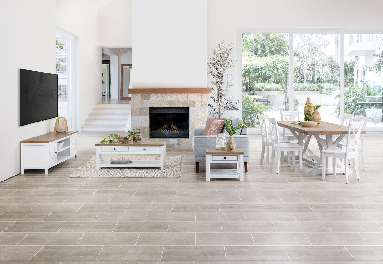 white normandy 10 piece package with clouds chairs amart furniture