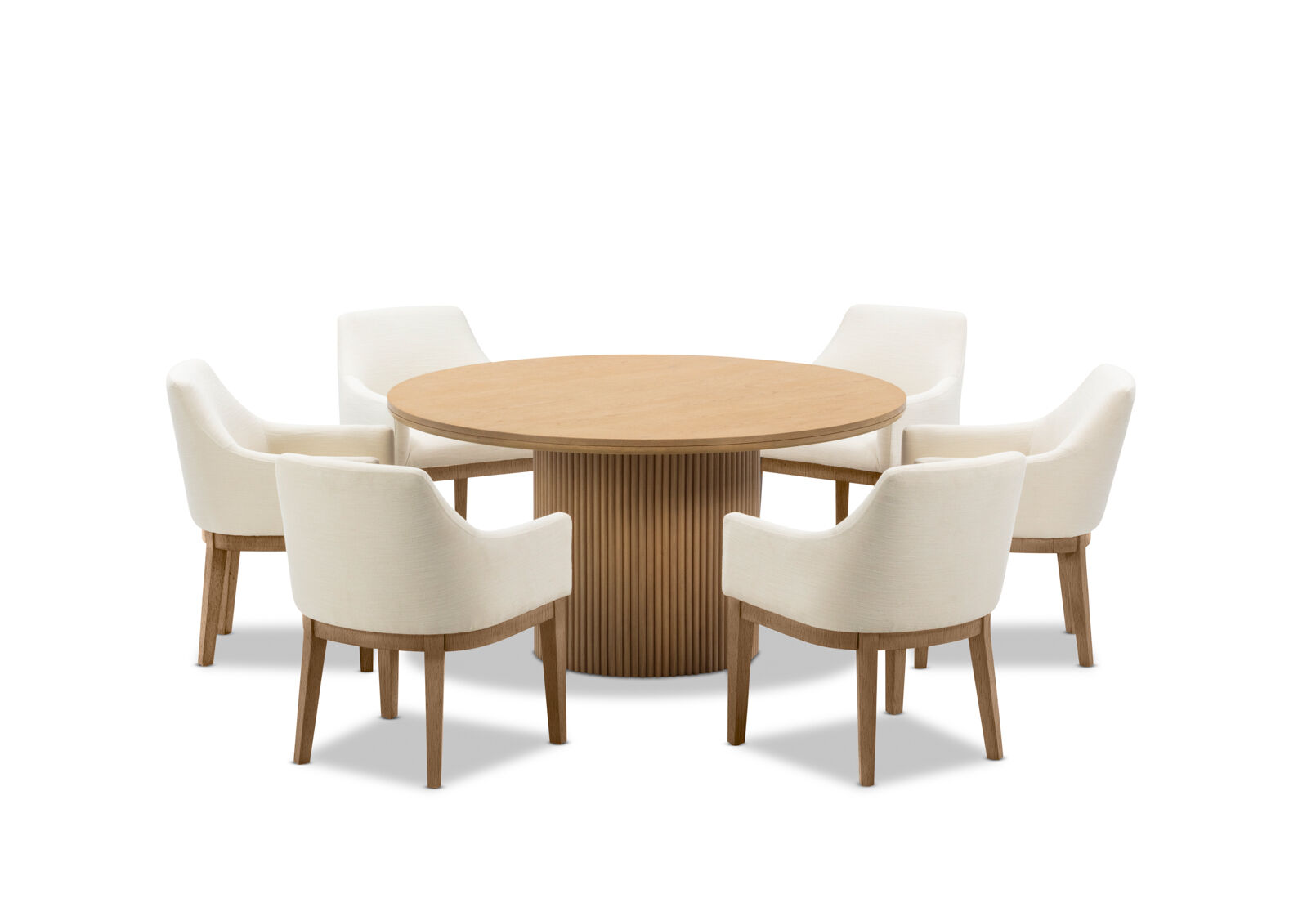 MIRAN - 7 Piece 1500 Dining Suite with Armondo Dining Chairs MIRAN