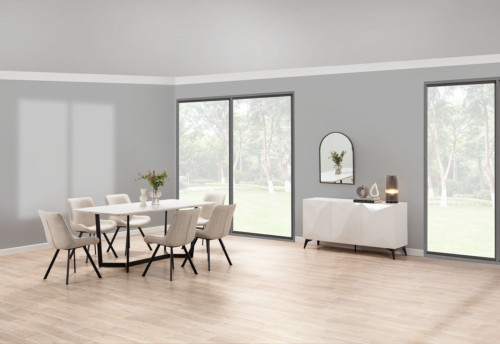 PREEDA - 7 Piece Suite with Vesta Dining Chairs. PREEDA