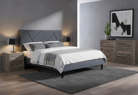 FRAZIER - Dark Grey Queen Bed FRAZIER