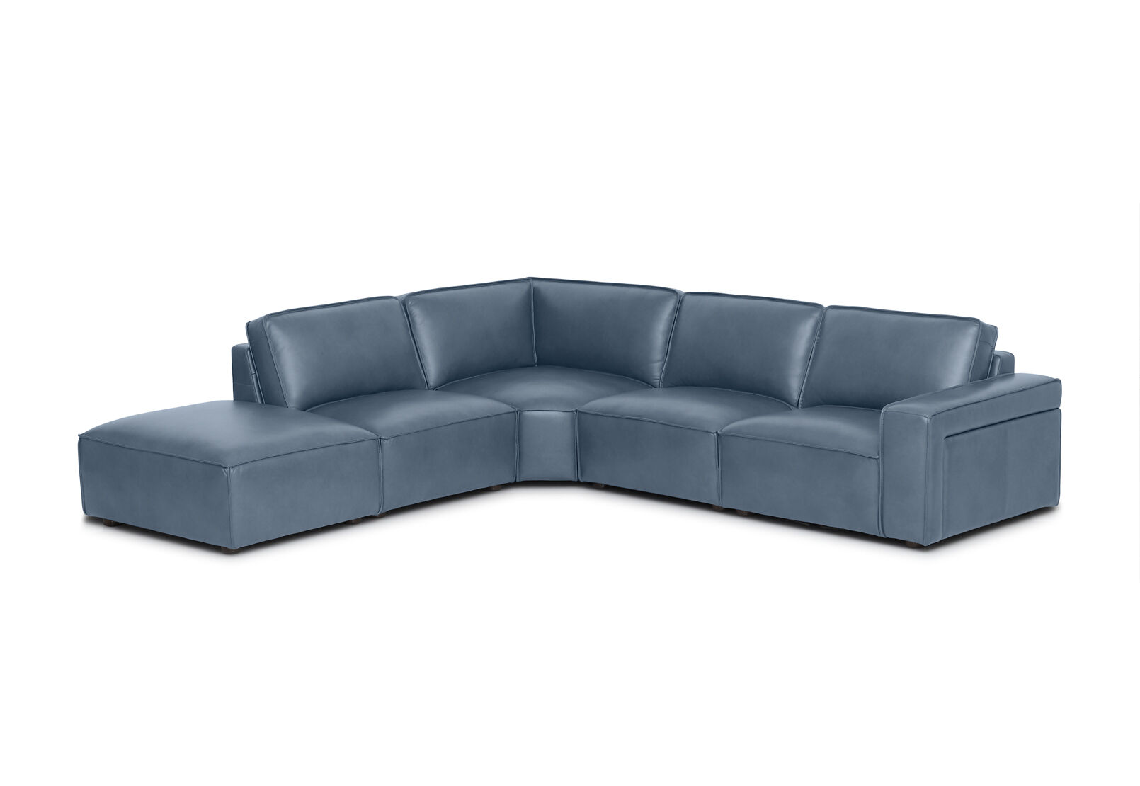 BARTELLE LEATHER - 5 Piece LHF Corner Chaise BARTELLE LEATHER