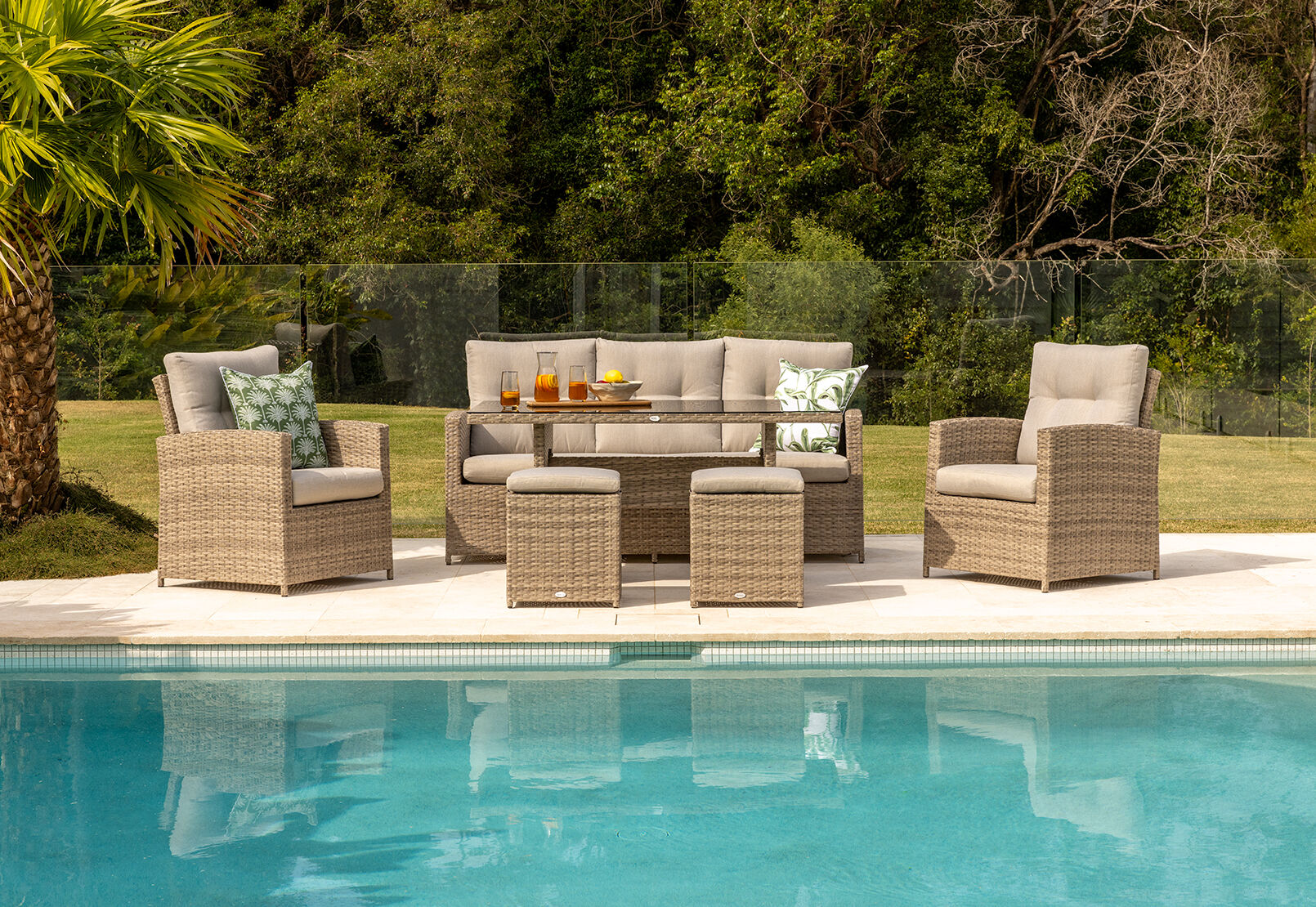 BARBOSA - 6 Piece Outdoor Lounge Dining Setting BARBOSA