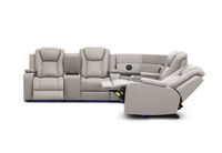 SENTINAL MK2 LEATHER - 4 Piece Corner with LHF Console SENTINAL MK2 LEATHER