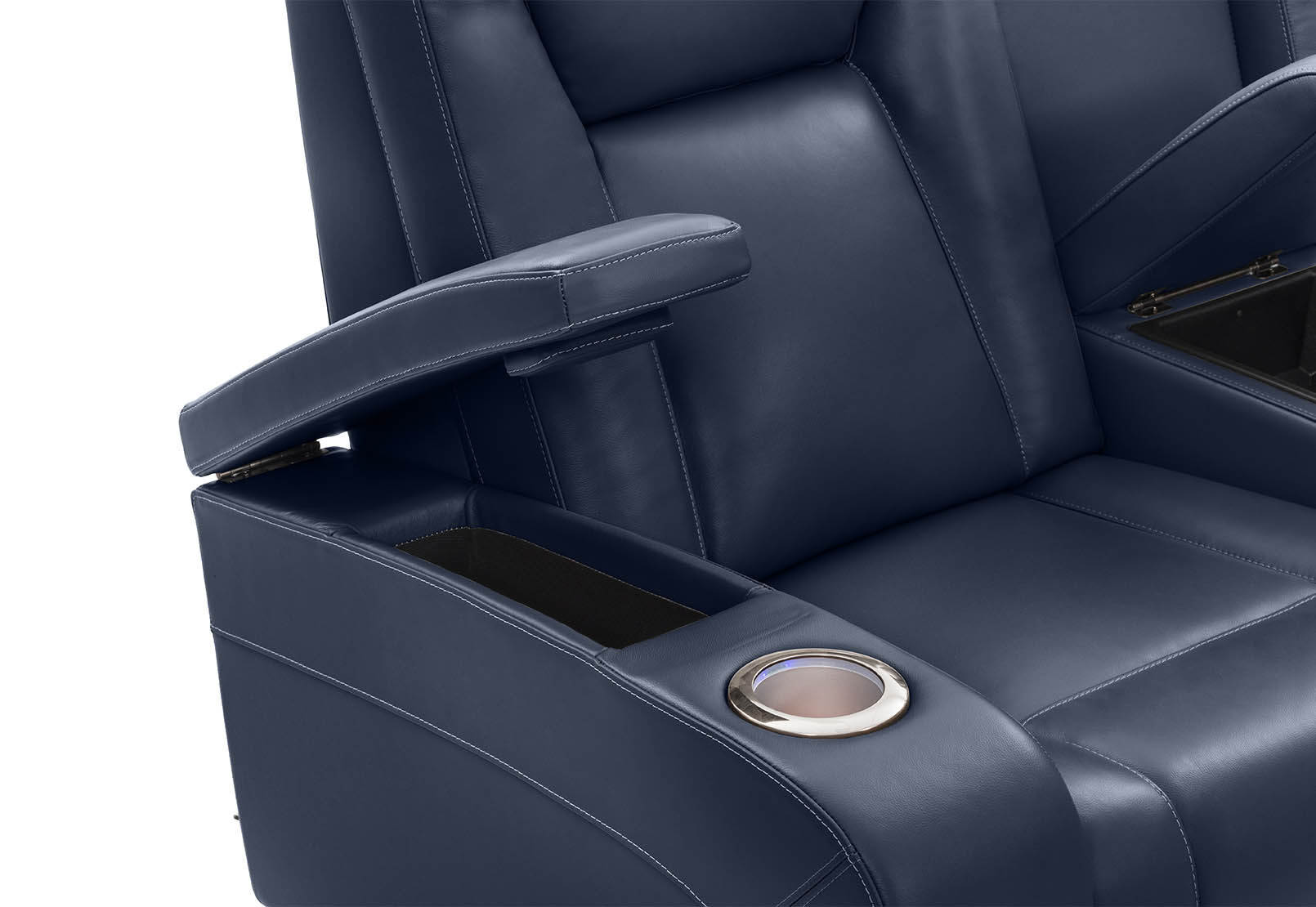 SENTINAL MK2 LEATHER - 2 Seater with 2 Electric Recliners and Console SENTINAL MK2 LEATHER