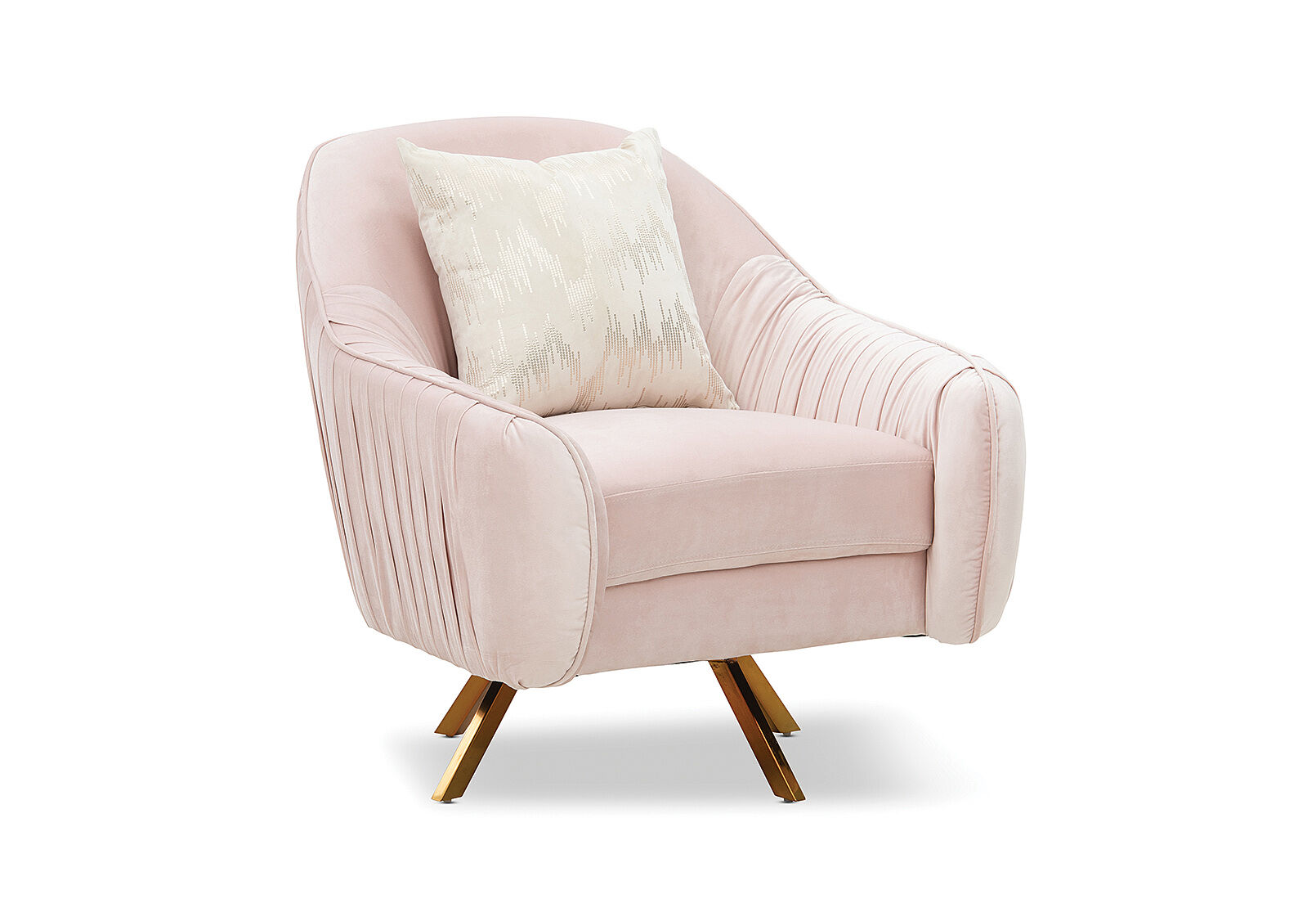 velvet pink madonna velvet accent chair amart furniture