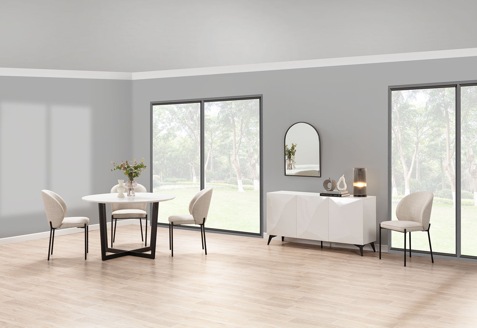 PREEDA - 5 Piece Suite with Fidel Dining Chairs. PREEDA