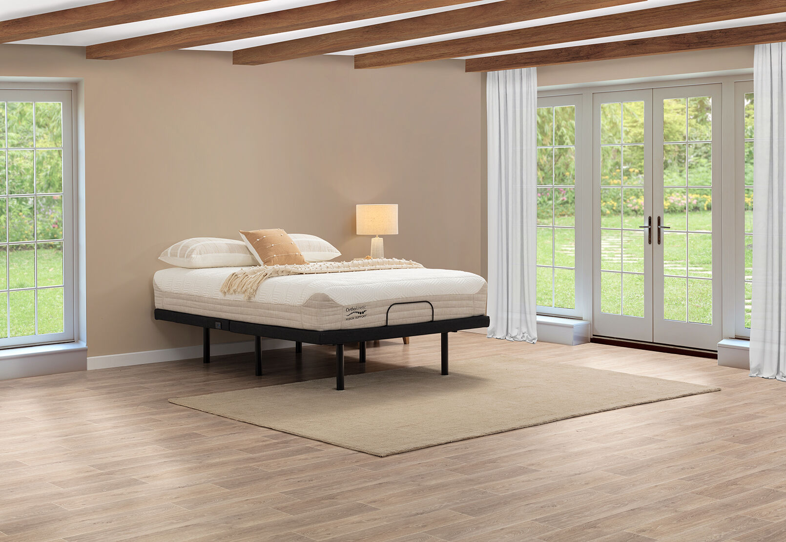 ORTHOKINETIC HYBRID FUSION FIRM - Queen Motion Bed Package ORTHOKINETIC HYBRID FUSION FIRM