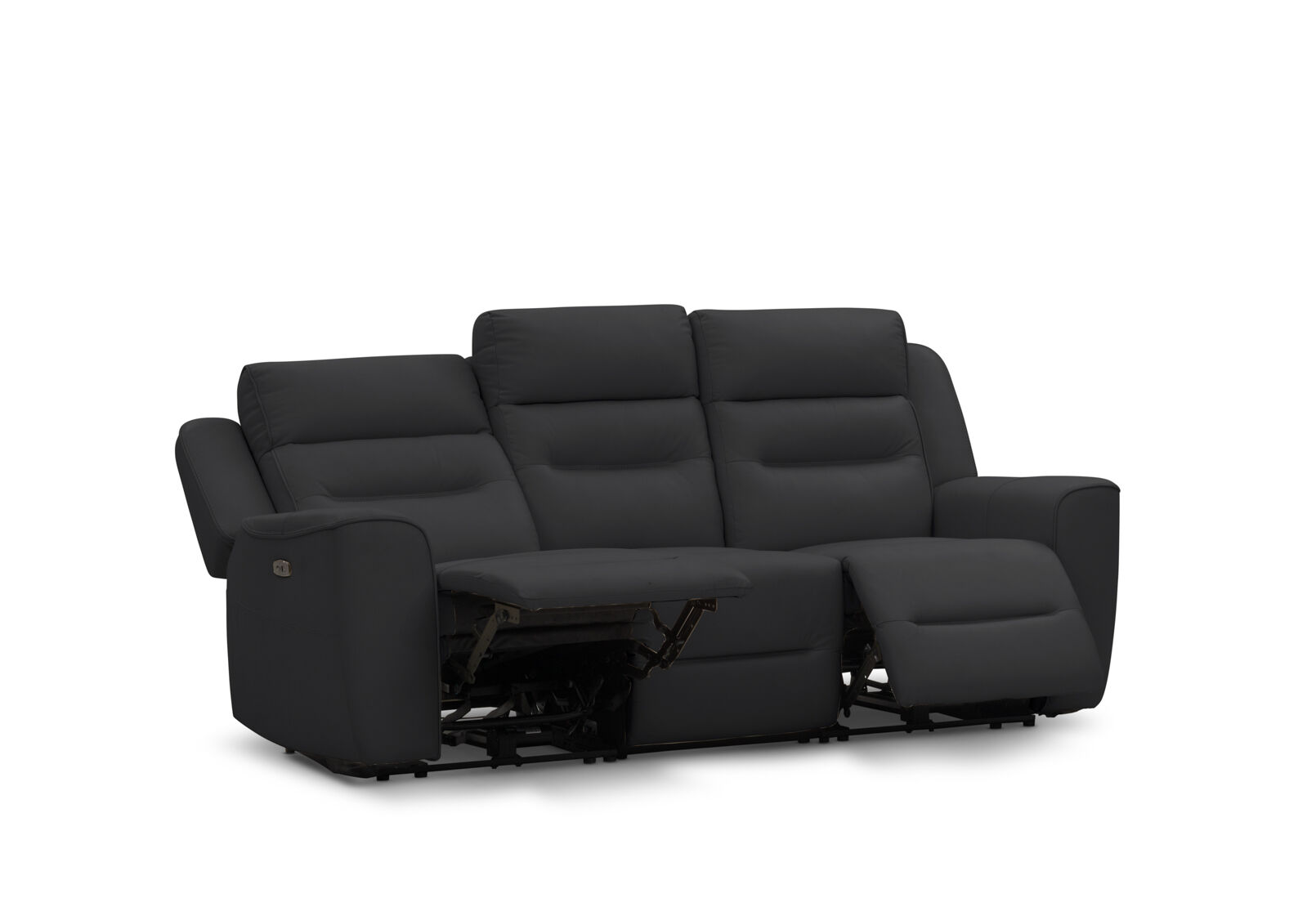 LANDO LEATHER - 3 Seater Sofa with 2 inbuilt Electric Recliners LANDO LEATHER