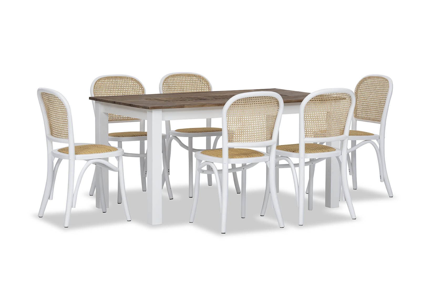 SANTO ANDRE - 7 Piece Dining Suite with Toulouse Dining Chairs. SANTO ANDRE