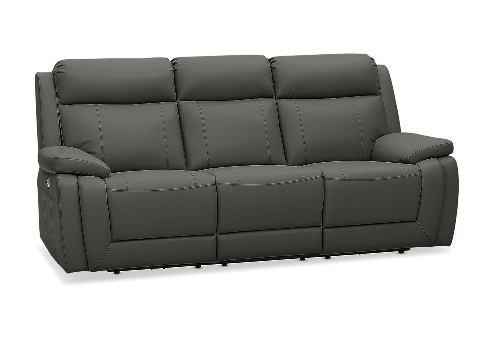 SAN MARCO - Leather 3 Seater Recliner Lounge SAN MARCO