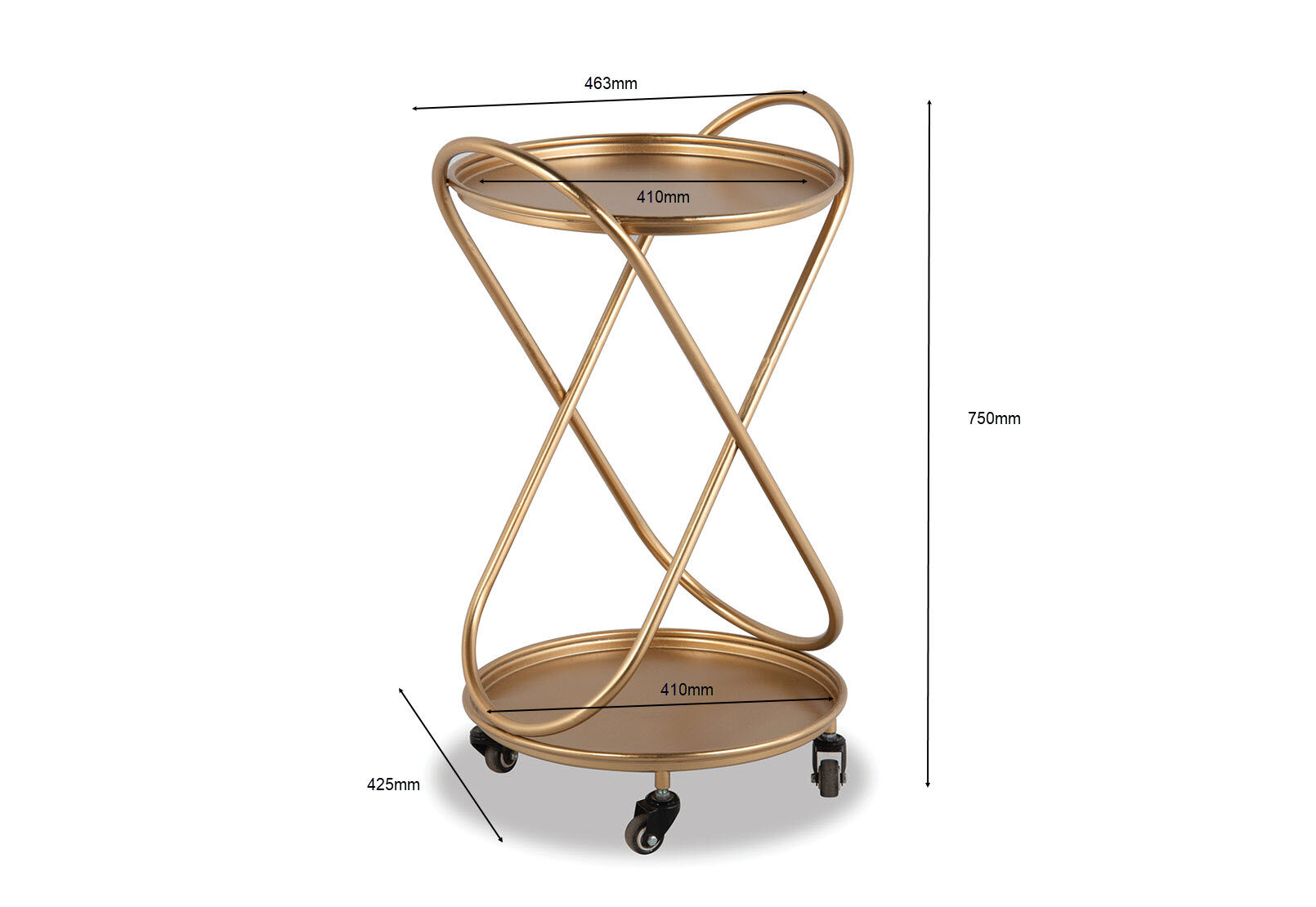 GOLD AMBOISE Gold Bar Cart