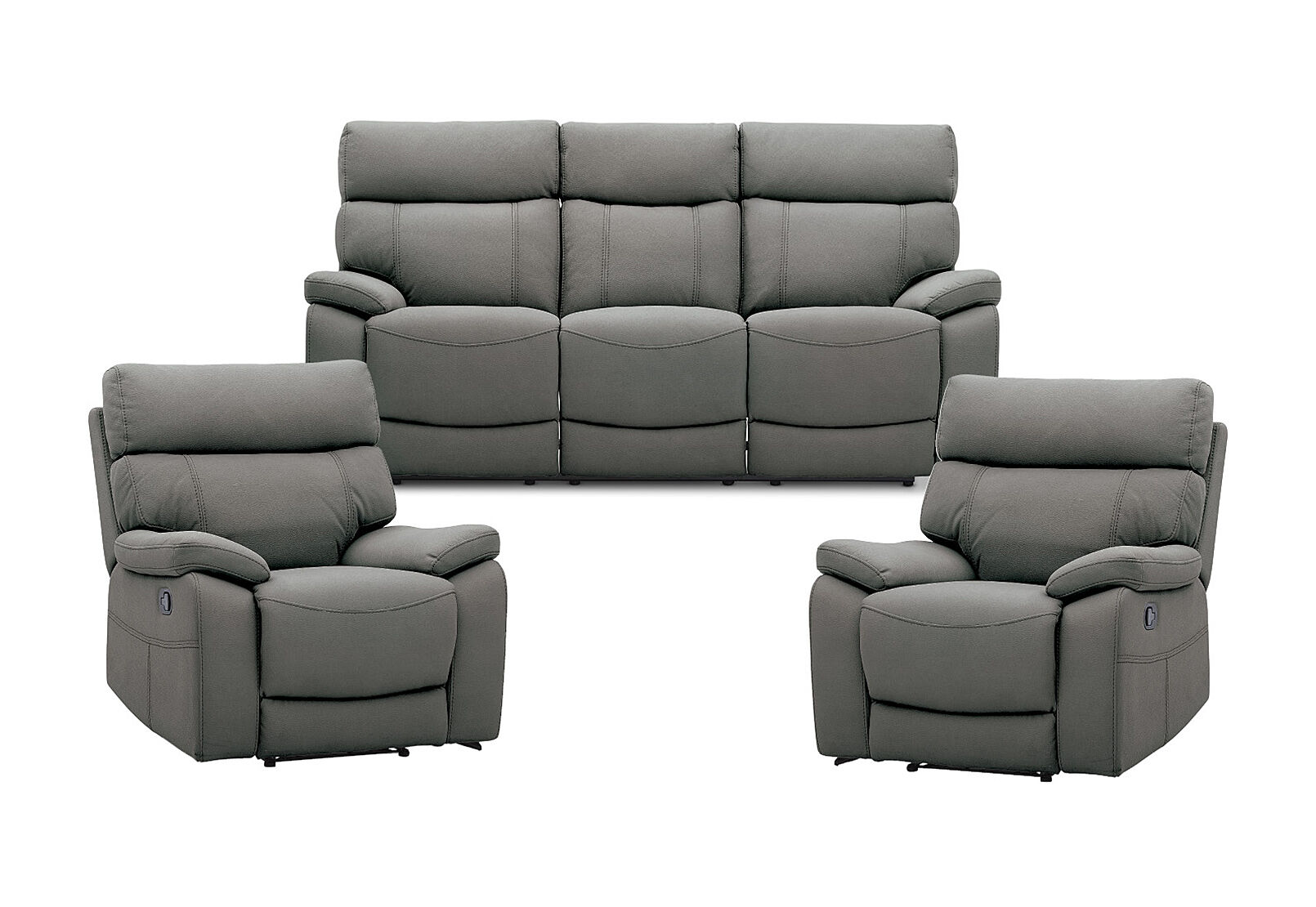 ALFRED - Fabric 3 Piece Recliner Suite ALFRED