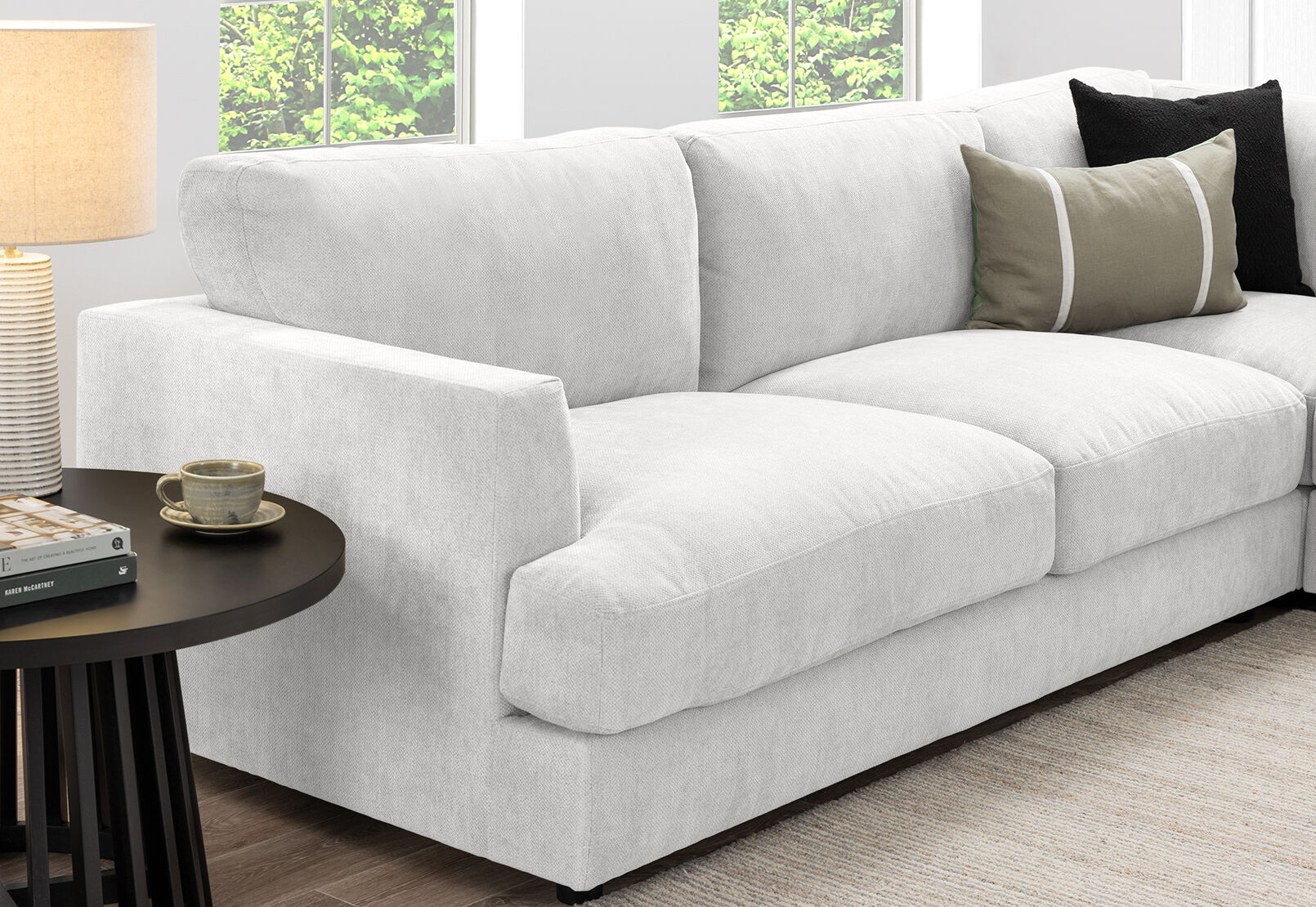 COURTNEY FABRIC - 5 Seater Corner Lounge COURTNEY FABRIC