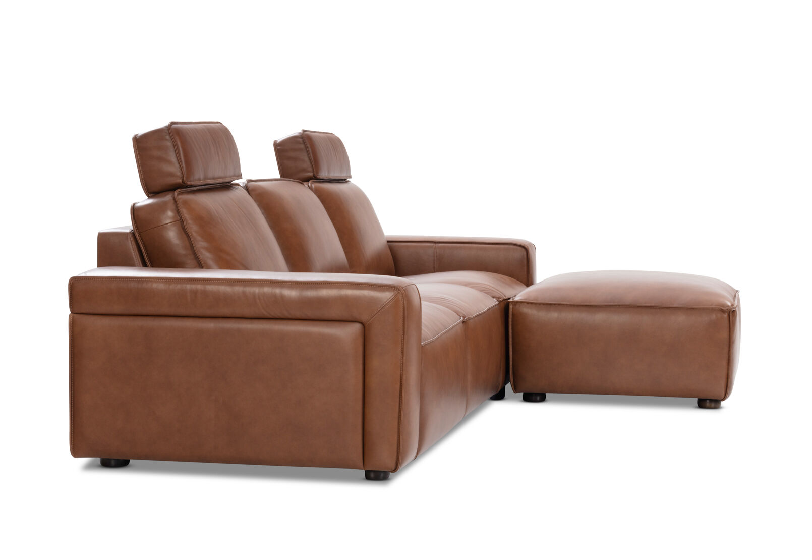 BARTELLE LEATHER - 3.5 Seater Sofa with Ottoman BARTELLE LEATHER