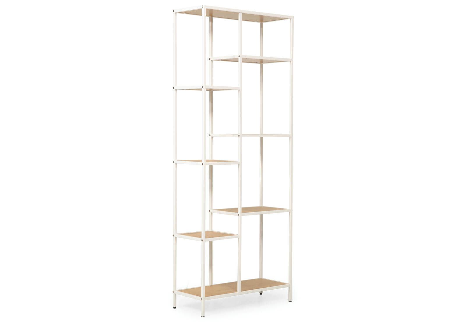 NATURAL/WHITE AMELIE 7 Tier Bookcase