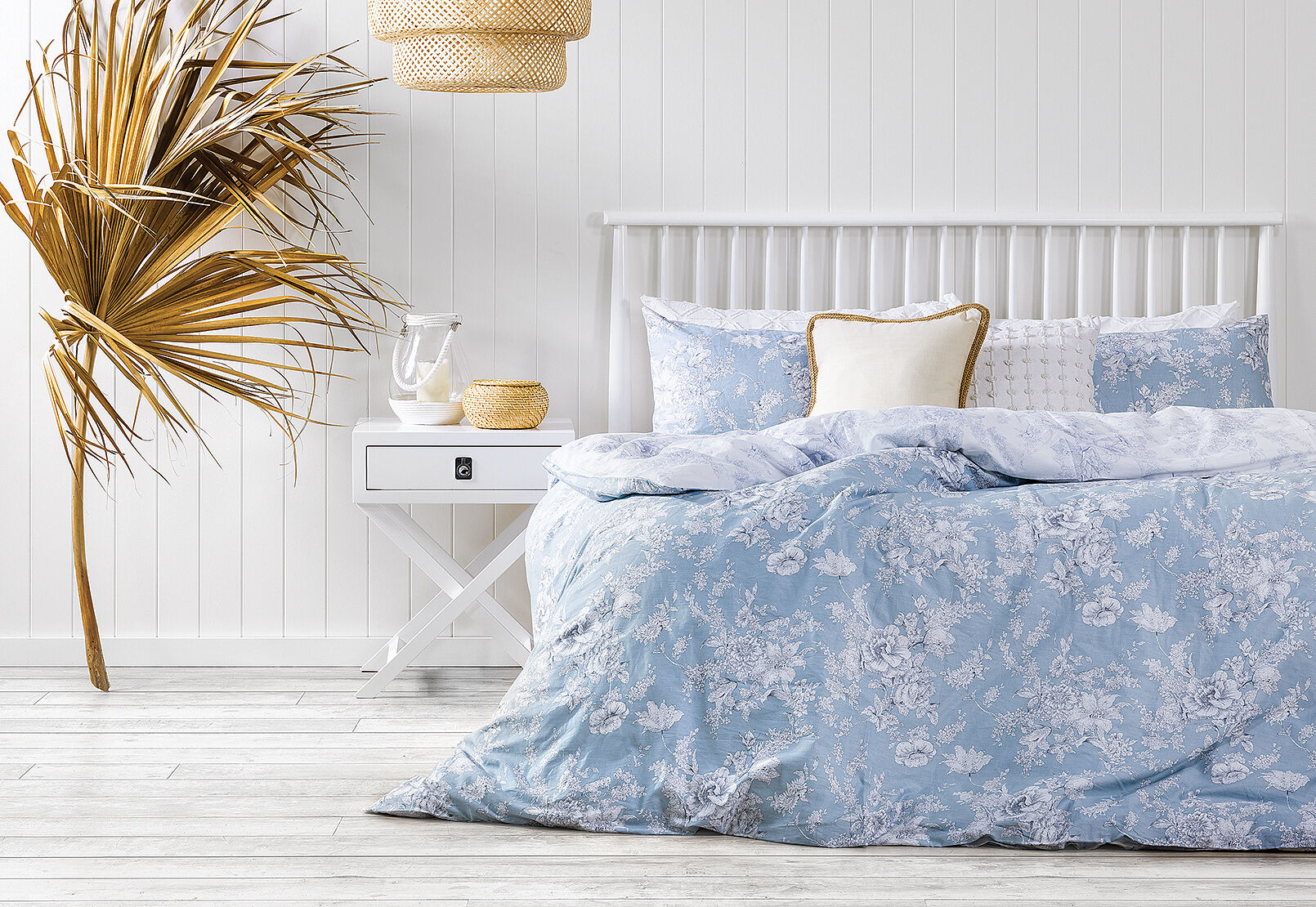 Calista Blue King Bed Quilt Cover Set Amart Furniture