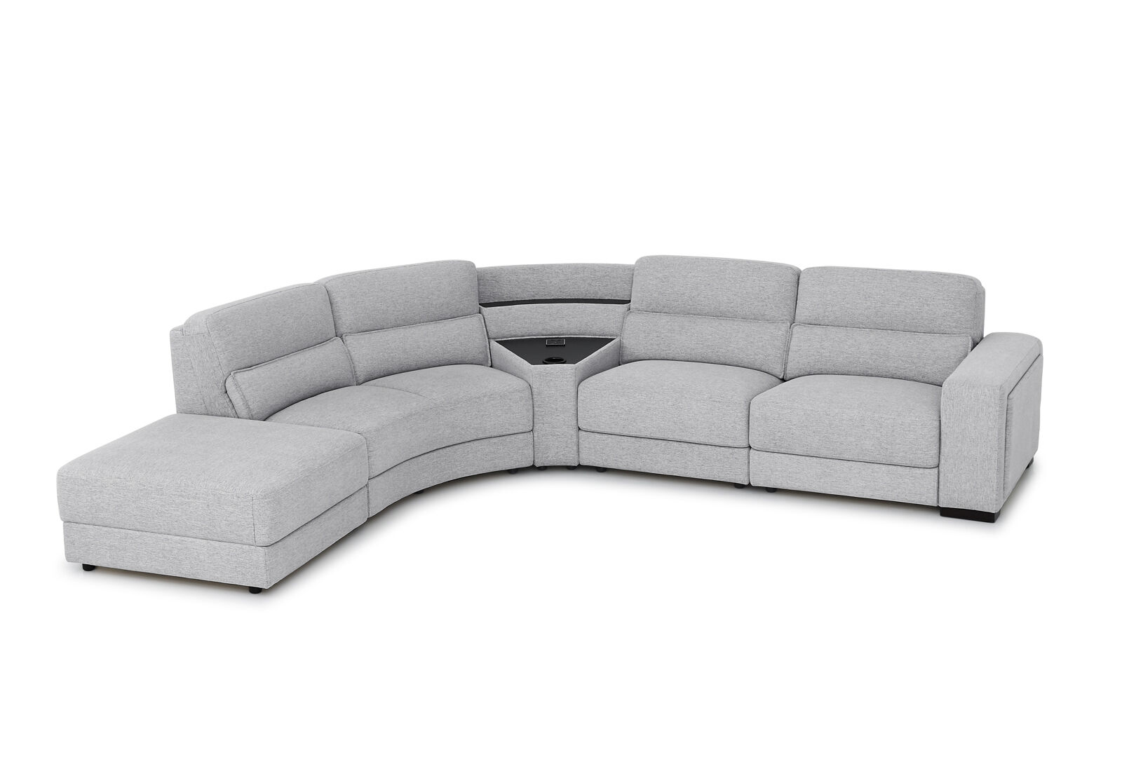 ELISEO FABRIC - 4 Seater Corner LHF Chaise with Console ELISEO FABRIC